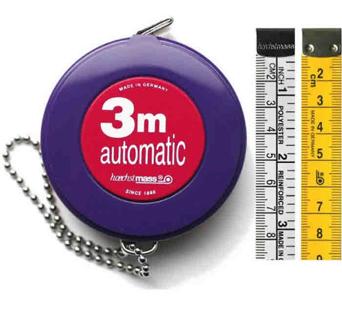 Hoechstmass Otomatik Mezura Askılı 3 Mt (Cm-İnchli)